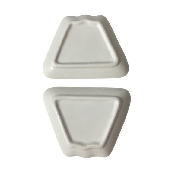 Fuji Red Small Dishes (2 available) Japan Mountain Kitchen - Picture 2 of 3